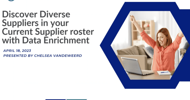 Supplier diversity data enrichment