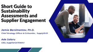 Sustainability Assessments with SupplyShift