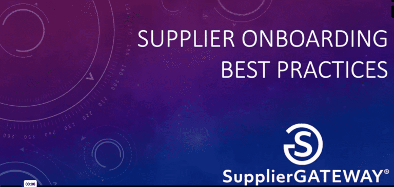 Supplier Onboarding Best Practices