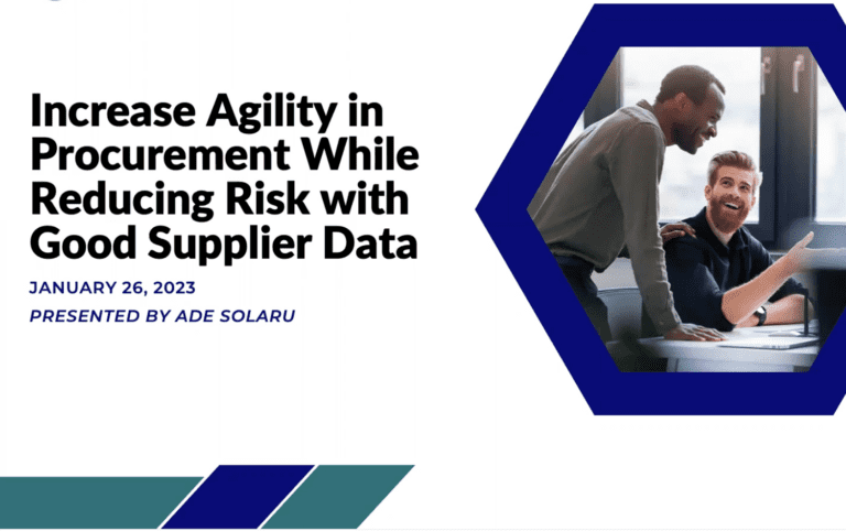 Increase Agility in Procurement