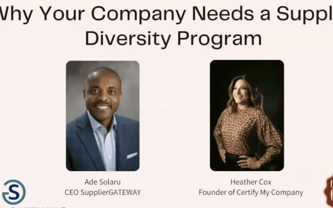 Why Your Company Needs a Supplier Diversity Program