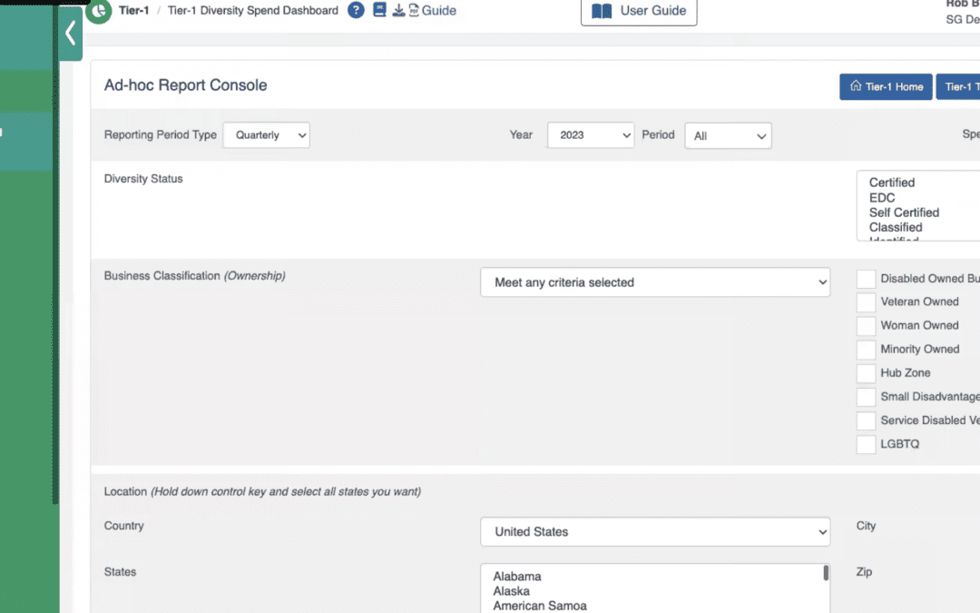 How To Download Tier 1 Diversity Reports
