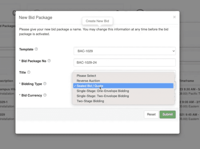 bid tool tutorial